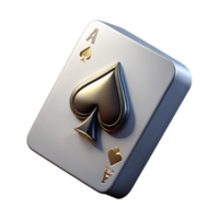 immaculate ethereal bohemian Single playing card, Ace of Spades, intricate design, studio lighting, top-down view, isolateon transparent background,high-resolution product photography top-tier png