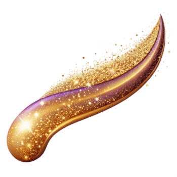 distinguereminimalista un' scintillante Fata polvere sentiero, luccicante particelle, morbido illuminazione, percorso curvo, etereo stile, isolare trasparente sfondo, alta risoluzione Prodotto fotografia acuto png