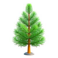 dramatic distinctive Small pine tree sapling, green needles, realistic bark texture, studio lighting, front view, photorealistic, isolateon transparent background,high-resolution product photography png