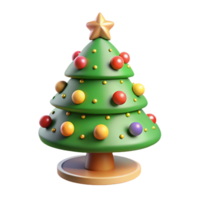 immaculate mysterious industrial Small, tabletop Christmas tree decoratewith miniature ornaments, soft lighting, isolateon transparent background,high-resolution product photography 8K png