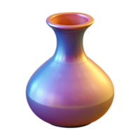sought-after coastal Small buvase, coloreglass, translucent, soft lighting, front view, studio photography, isolateon transparent background,high-resolution product photography high resolution png