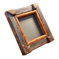 harmonious splendiRustic wooden frame, distressepaint, chippeedges, matte finish, soft lighting, studio photography, isolateon transparent background,high-resolution product photography ultra HD png