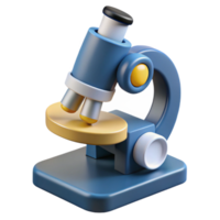 gorgeous exceptional Microscope with adjustable lenses, stage, light source, studio lighting, front view, render, isolateon transparent background,high-resolution product photography png