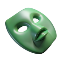 sought-after artistic A single, tightly rollejade face mask sheet, showing texture anfolds, soft lighting, top-down view, isolateon transparent background,high-resolution product photography flawless png
