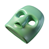 immaculate nordic A single, tightly rollejade face mask sheet, showing texture anfolds, soft lighting, top-down view, isolateon transparent background,high-resolution product photography genuine png