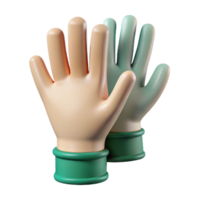 dazzling iconic Surgical gloves, sterile latex, texturesurface, rollecuff, studio lighting, front view, photorealistic, isolateon transparent background,high-resolution product photography png