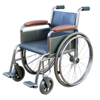 glorious joyful bohemian Wheelchair, chrome frame, paddeseat anbackrest, rubber wheels, studio lighting, photorealistic, isolateon transparent background,high-resolution product photography detailed png