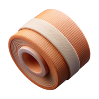 ethereal breathtaking Bandage roll, sterile gauze, tightly wound, texturesurface, studio lighting, front view, photorealistic, isolateon transparent background,high-resolution product photography 4K png