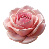 unforgettable bohemian A delicate, watercolor-style logo of a blooming pink rose, soft lighting, front view, isolateon transparent background,high-resolution product photography studio quality png
