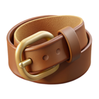 splendirustic A brown suede belt with a golbuckle, soft suede, dramatic lighting, photorealistic, with transparent background,high-resolution product photography gallery standard png