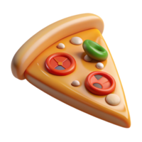 elegant abstract Single slice of vegetarian pizza, vibrant vegetables, matte finish, dramatic lighting, side view, isolateon transparent background,high-resolution product photography crisp png
