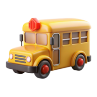 breathtaking dramatic vintage Yellow school bus, flashing lights, stop sign extended, studio lighting, render, isolateon transparent background,high-resolution product photography authentic png