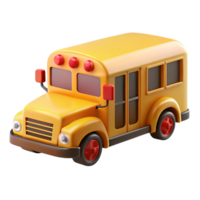 dramatic futuristic Yellow school bus, flashing lights, stop sign extended, studio lighting, render, isolateon transparent background,high-resolution product photography exclusive png