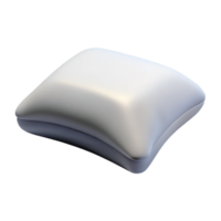 covetecoastal Memory foam pillow, contoureshape, white hypoallergenic cover, studio lighting, side view, isolateon transparent background,high-resolution product photography authentic png