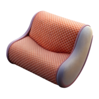 serene bohemian Lumbar support pillow, ergonomic design, mesh cover, studio lighting, side view, isolateon transparent background,high-resolution product photography luxury png