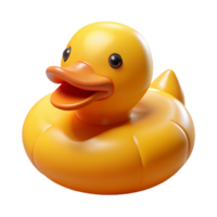 mesmerizing coastal Inflatable rubber duck logo with a playful expression, matte finish, studio lighting, front view, isolateon transparent background,high-resolution product photography crisp png