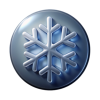 magnificent quintessential Laser-etcheglass logo of a snowflake, frostefinish, backlighting, front view, isolateon transparent background,high-resolution product photography png