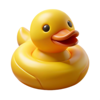 unparalleleavant-garde Inflatable rubber duck logo with a playful expression, matte finish, studio lighting, front view, isolateon transparent background,high-resolution product photography authentic png