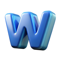 breathtaking signature Icelogo of a stylizeW, frostefinish, studio lighting, front view, isolateon transparent background,high-resolution product photography png