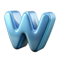 immaculate unparalleleIcelogo of a stylizeW, frostefinish, studio lighting, front view, isolateon transparent background,high-resolution product photography png