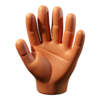 impressive exemplary Clay sculptelogo of a human hand, texturesurface, dramatic lighting, side view, isolateon transparent background,high-resolution product photography png
