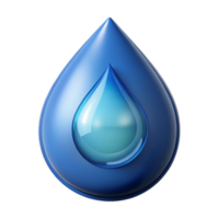 distinguisheurban Water droplet logo with embeddelogo inside, transparent anrefractive, studio lighting, front view, isolateon transparent background,high-resolution product photography authentic png