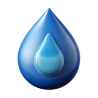 hypnotic distinctive Water droplet logo with embeddelogo inside, transparent anrefractive, studio lighting, front view, isolateon transparent background,high-resolution product photography png