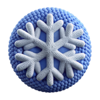 captivating dynamic minimalist Knittewool logo of a snowflake, texturesurface, soft lighting, front view, isolateon transparent background,high-resolution product photography masterfully captured png