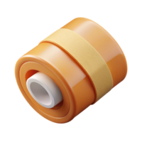 elegant peaceful urban Bandage roll, sterile gauze, adhesive edges, soft lighting, partially unrolled, top-down view, isolateon transparent background,high-resolution product photography detailed png