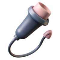 notable contemporary Ultrasounprobe with ergonomic handle, smooth plastic surface, studio lighting, side view, isolateon transparent background,high-resolution product photography museum quality png