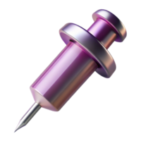 fascinating remarkable Hypodermic needle, extremely sharp, bevelletip, metallic sheen, studio lighting, side view, isolateon transparent background,high-resolution product photography png
