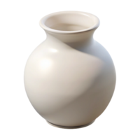 alluring exceptional White ceramic vase, smooth finish, minimalist design, studio lighting, front view, isolateon transparent background,high-resolution product photography png