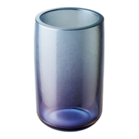 breathtaking harmonious impressionist Cylindrical glass vase with a texturesurface, minimalist style, soft lighting, front view, with transparent background,high-resolution product photography 8K png