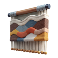 mesmerizing acclaimeRectangular tapestry with an abstract design in mutecolors, texturewool, studio lighting, front view, isolateon transparent background,high-resolution product photography png