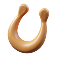 reflective radiant Turkey wishbone, clean, dry, studio lighting, front view, matte finish, isolateon transparent background,high-resolution product photography studio quality png