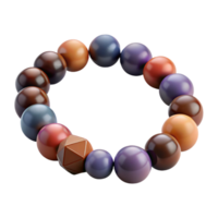 unparalleleabstract Beadebracelet with various gemstones, matte finish, studio lighting, product shot, isolateon transparent background,high-resolution product photography ultra HD png