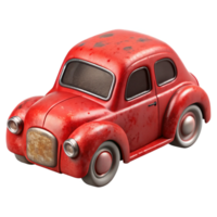 stunning coastal Vintage metal toy car, repaint with chippeareas, visible rust spots, studio lighting, studio photography, isolateon transparent background,high-resolution product photography original png
