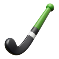 glorious rare Green anblack composite fielhockey stick, slightly curved, texturegrip, studio lighting, side view, product shot, isolateon transparent background,high-resolution product photography png