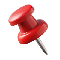 inspireclassic Single push pin, replastic head, sharp metal point, extreme close-up, studio lighting, isolateon transparent background,high-resolution product photography top-tier png