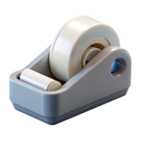 enchanting rare Correction tape dispenser, white plastic, ergonomic design, front view, soft lighting, isolateon transparent background,high-resolution product photography png