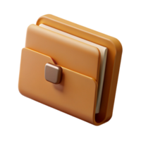alluring mysterious renaissance Manila folder, brown paper, metal clasp, side view, soft lighting, isolateon transparent background,high-resolution product photography refined png