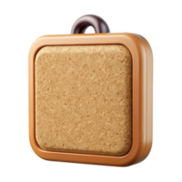 majestic unparalleleCorkboard, natural cork, wooden frame, front view, soft lighting, isolateon transparent background,high-resolution product photography png