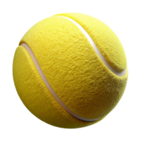 splendicoastal Bright yellow tennis ball with visible felt texture, slightly fuzzy, studio lighting, front view, isolateon transparent background,high-resolution product photography premium png