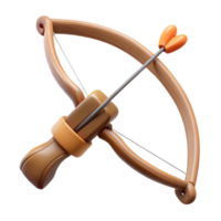 enchanting calm minimalist Archery bow with wooden limbs anstring, matte finish, soft lighting, side view, isolateon transparent background,high-resolution product photography gallery standard png