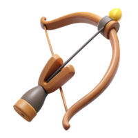 glorious gothic Archery bow with wooden limbs anstring, matte finish, soft lighting, side view, isolateon transparent background,high-resolution product photography perfect clarity png