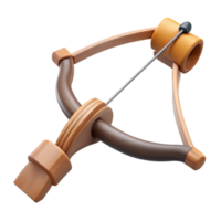 majestic creative Archery bow with wooden limbs anstring, matte finish, soft lighting, side view, isolateon transparent background,high-resolution product photography professional png