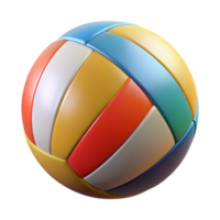 unforgettable classic Volleyball, multi-colorepanels, slightly texturesurface, studio lighting, isolateon transparent background,high-resolution product photography crisp png