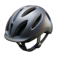 picturesque iconic Bicycle helmet, aerodynamic design, matte black finish, soft lighting, front view, isolateon transparent background,high-resolution product photography png