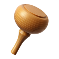 beautiful futuristic Golf tee, wooden, natural finish, studio lighting, side view, isolateon transparent background,high-resolution product photography premium png