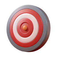 standout modern Archery target, concentric circles, texturesurface, studio lighting, front view, with transparent background,high-resolution product photography precision png